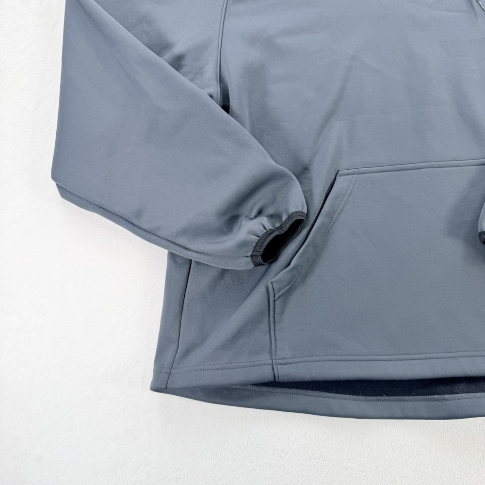 Champion Hoodie Mens XL Gray Fleece Pullover Kangaroo Pocket Logo Sweatshirt - Picture 9 of 16